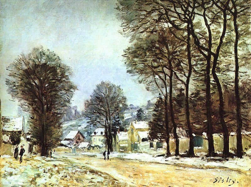 Snow at Louveciennes, Alfred Sisley